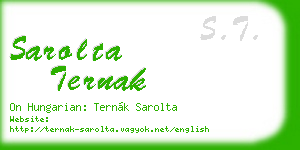 sarolta ternak business card